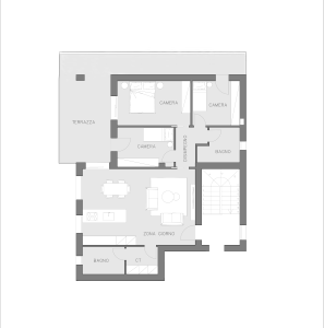 Tricamere con terrazzo - immagine 7
